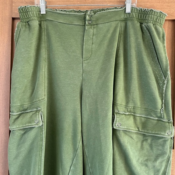 Anthropologie Daily Practice Utility Wide-Leg Pants size 2X - Picture 5 of 13